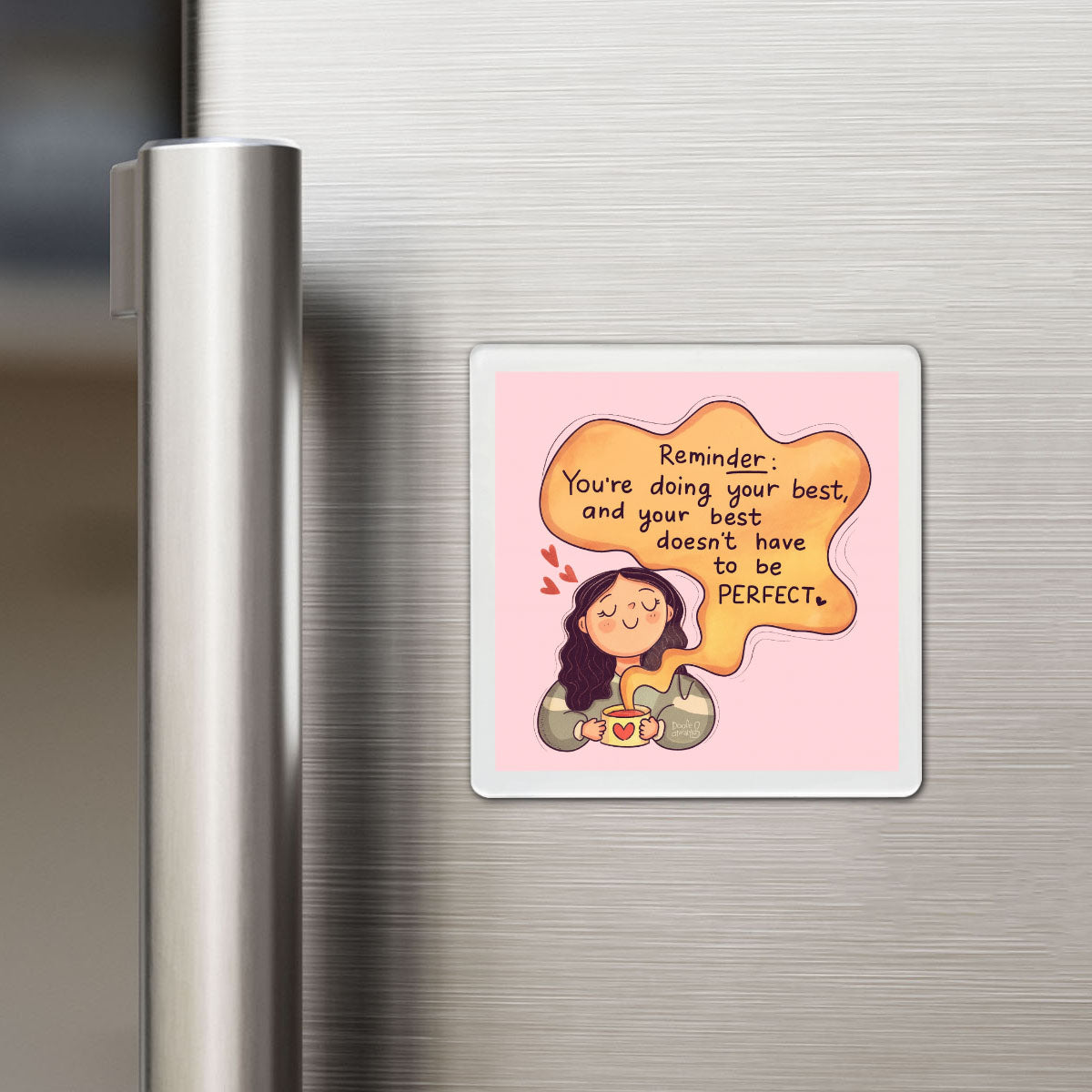 Progress Over Perfection - Affirmation Magnet