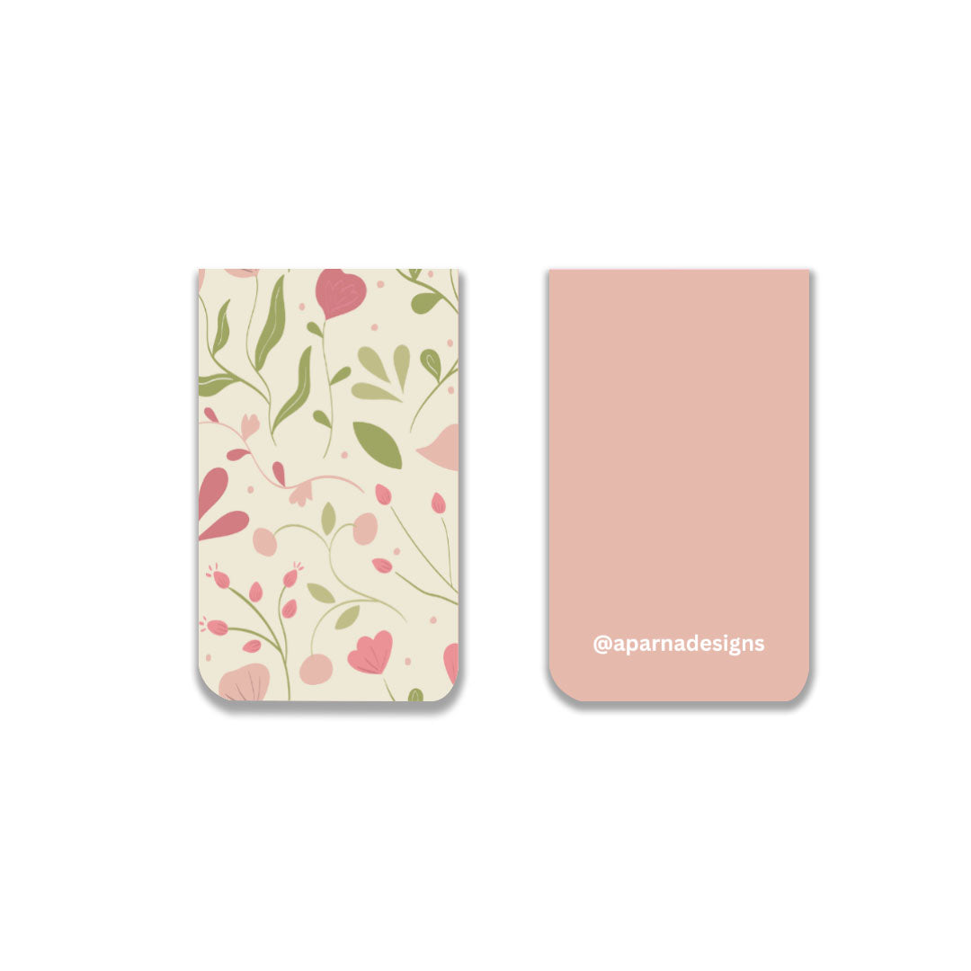 Beige Bloom - Magnetic Bookmark
