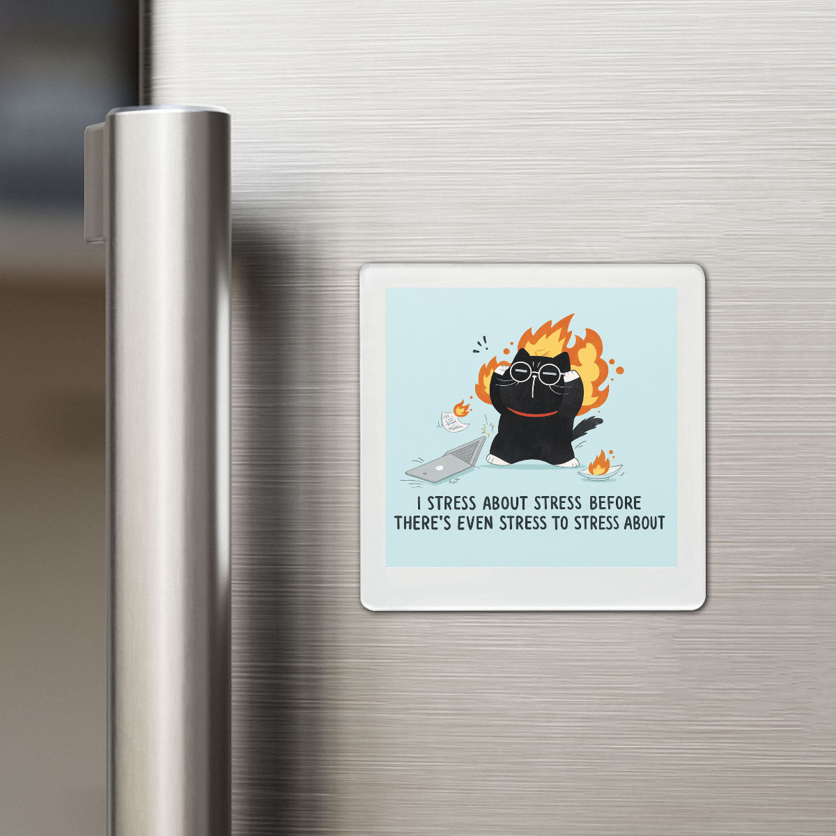 Stress about Stress Funky Magnet