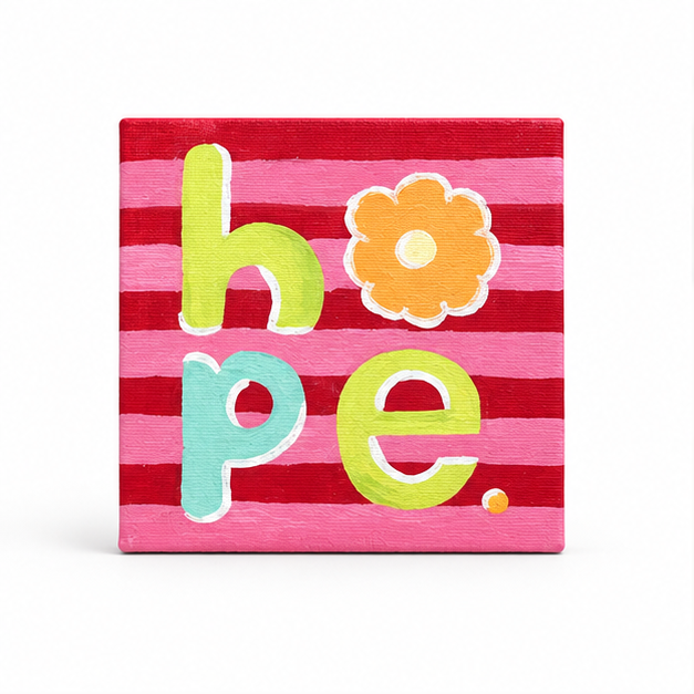 Hope Hand-Painted Mini Canvas