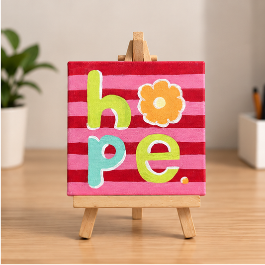 Hope Hand-Painted Mini Canvas