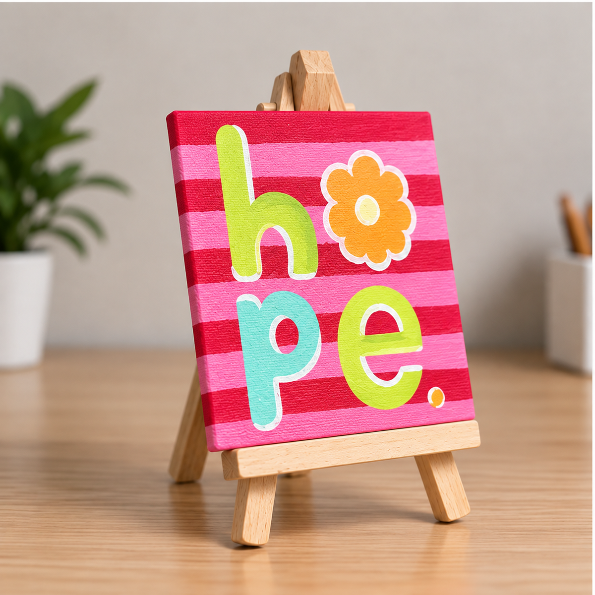 Hope Hand-Painted Mini Canvas