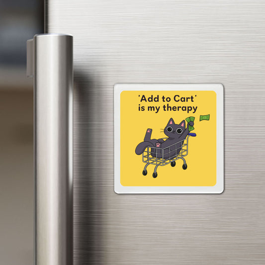 Add To Cart Therapy - Funky Magnet