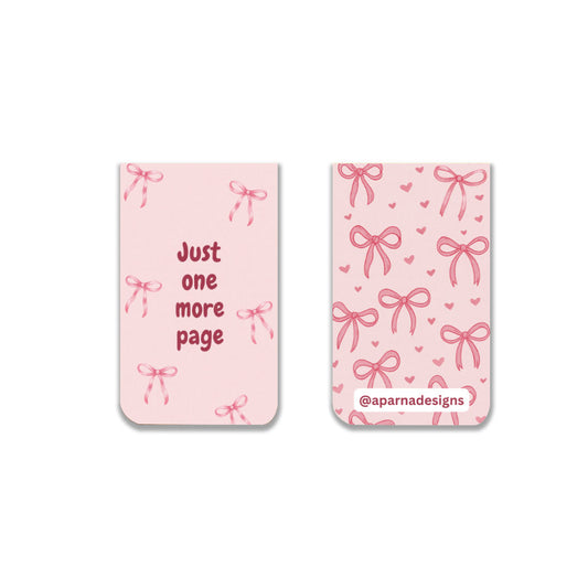 One More Page Magnetic Bookmark