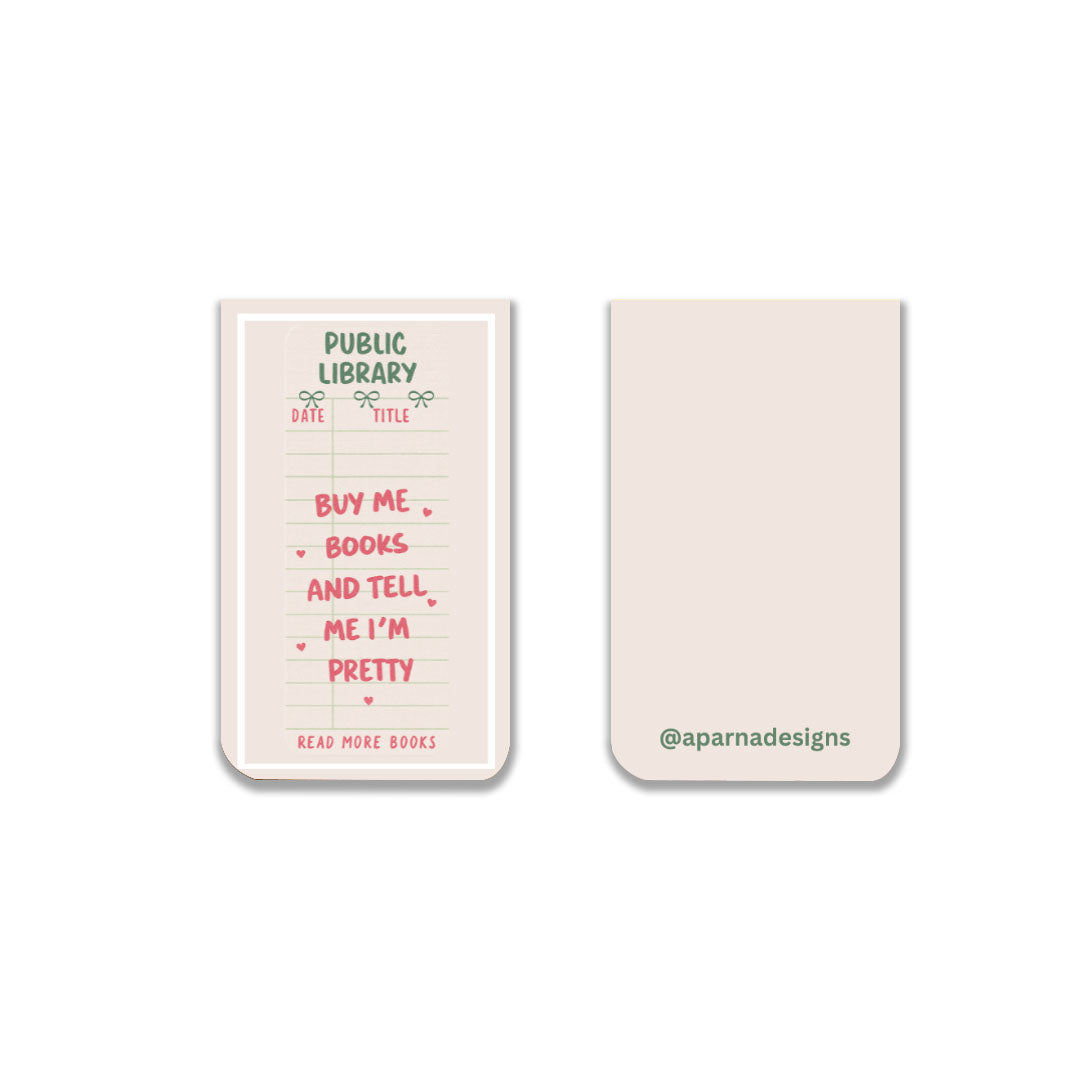 Pretty You Magnetic Bookmark