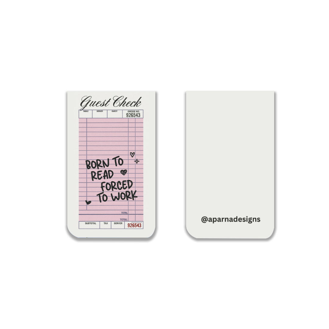 Born To Read Magnetic Bookmark