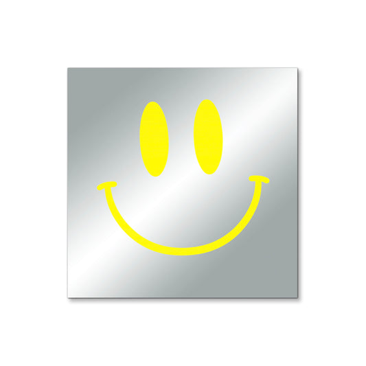 Smiley Face – Affirmation Mirror (Stick-On 4x4 Inches)