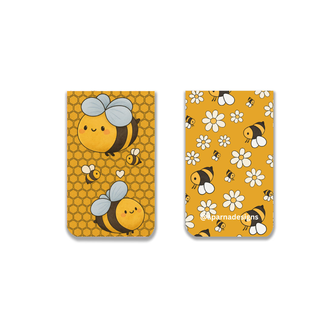 Honey Bee Magnetic Bookmark