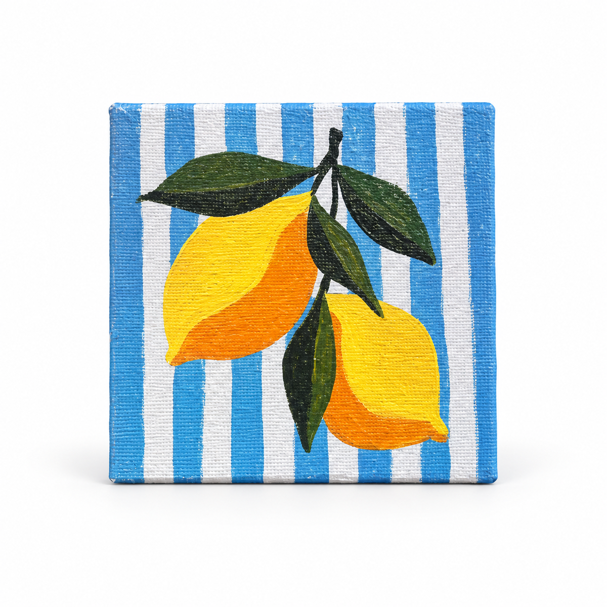 Lemon Love Hand-Painted Mini Canvas