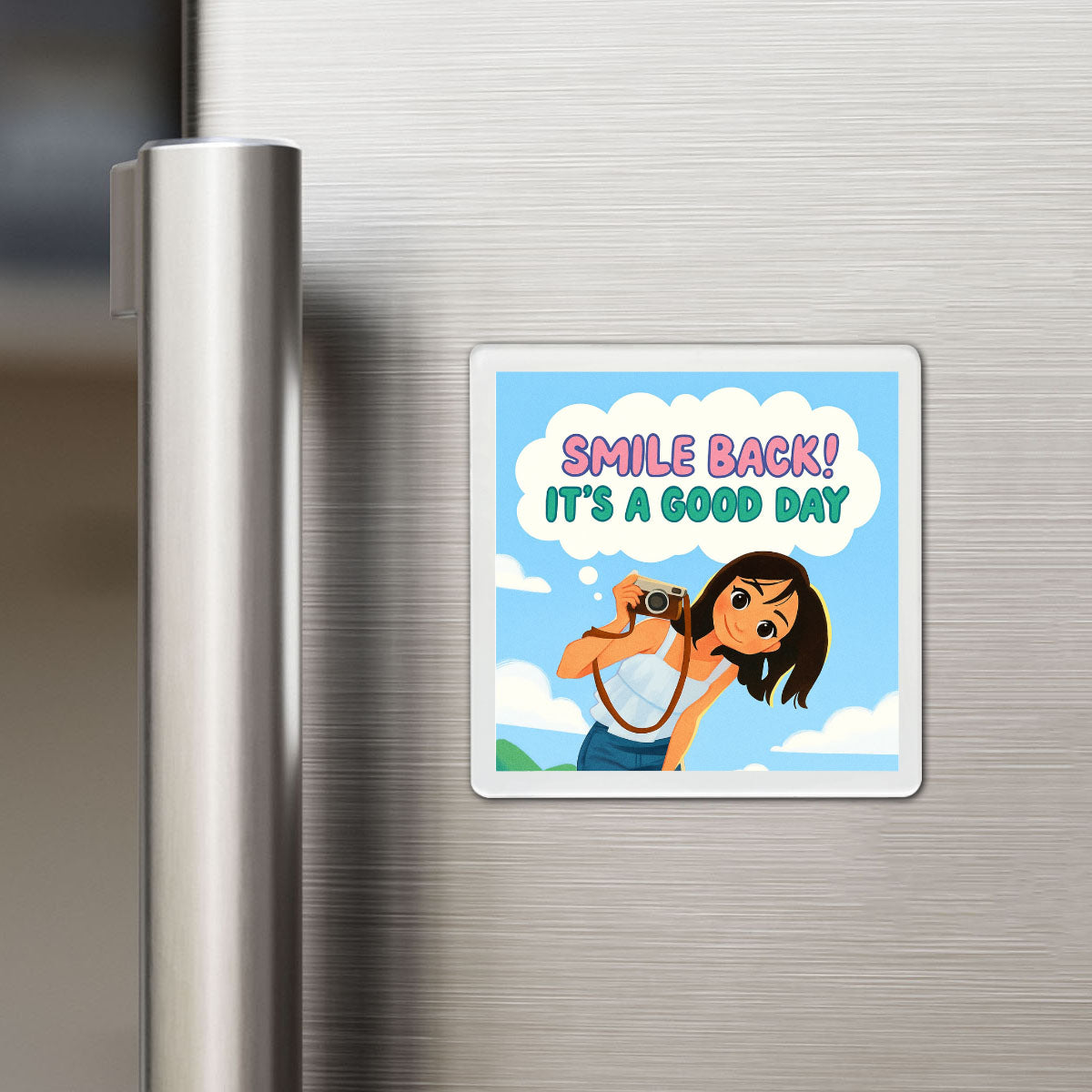 Happy Day Reminder - Quote Magnet