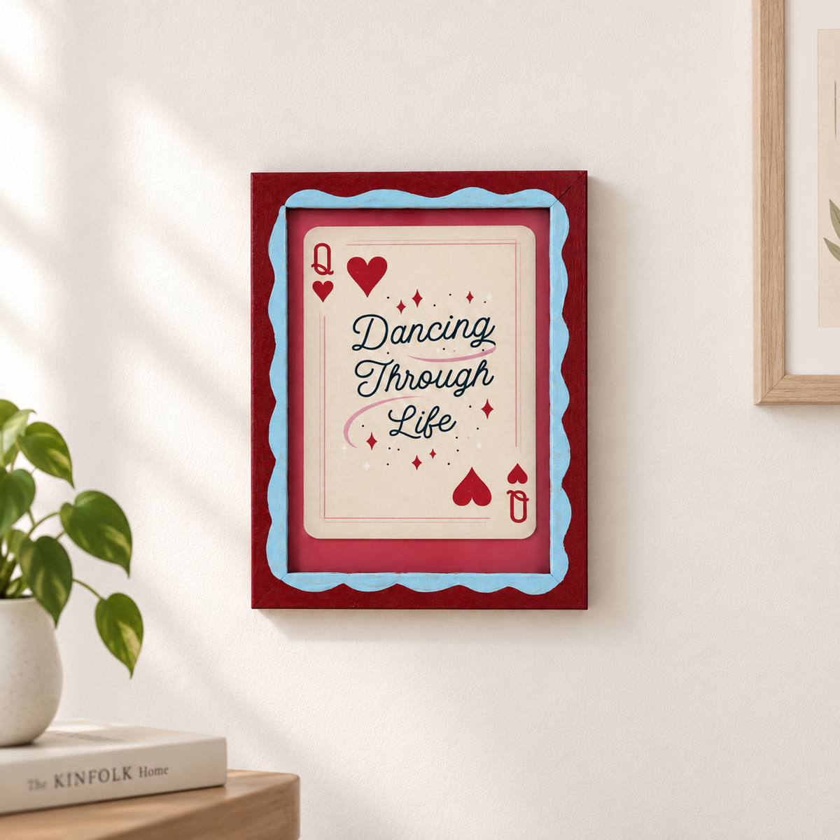 Dancing Through Life Hand-Painted Table Top Frame