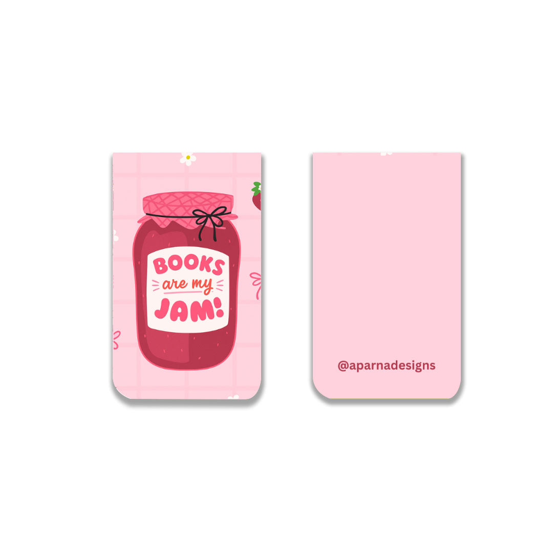 Books Are My Jam Magnetic Bookmark