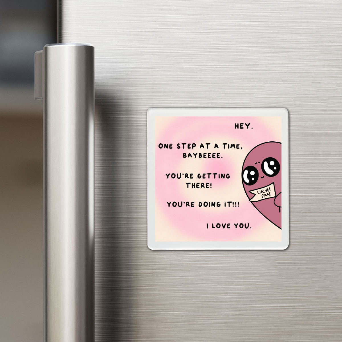 One Step at a Time - Affirmation Magnet