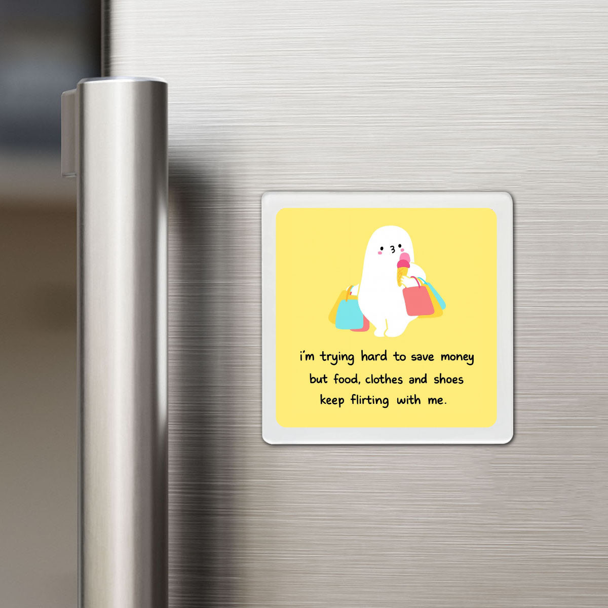 Money Flirting Funky Magnet