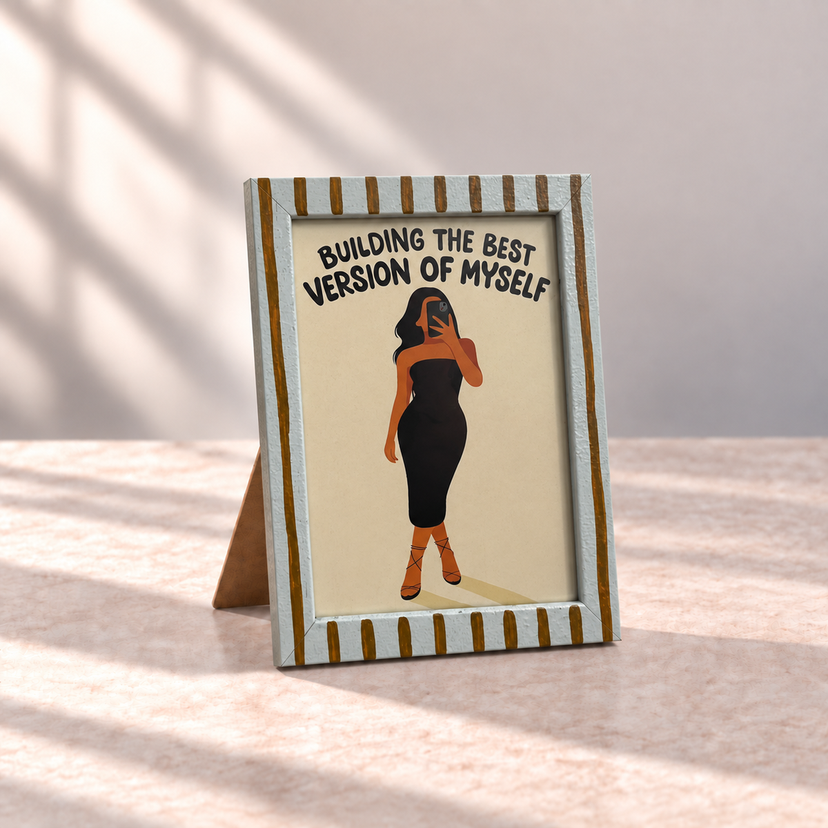 Best Version of Myself Hand-Painted Table Top Frame