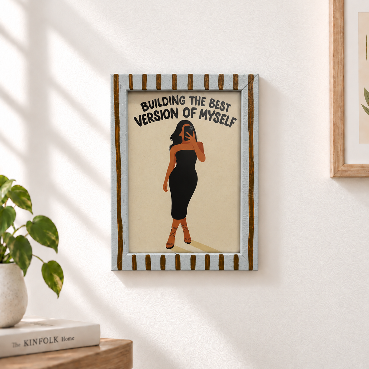 Best Version of Myself Hand-Painted Table Top Frame