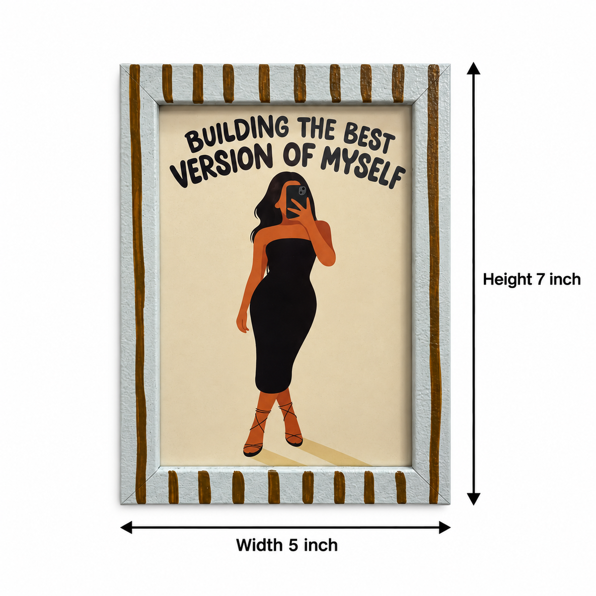 Best Version of Myself Hand-Painted Table Top Frame
