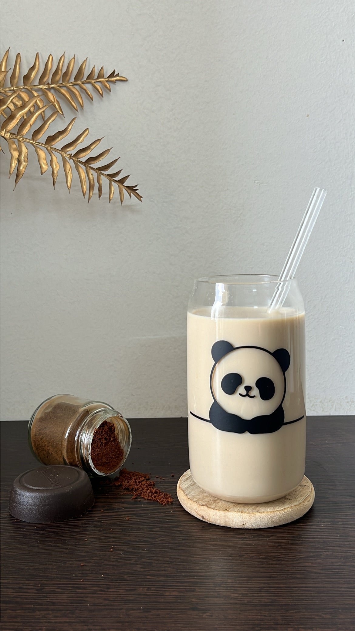 Cute Panda | Aesthetic Glass Can