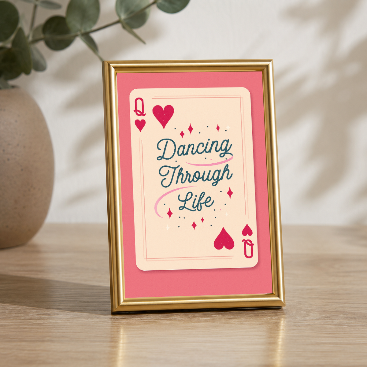 Dancing Through Life Aesthetic Table Top Frame