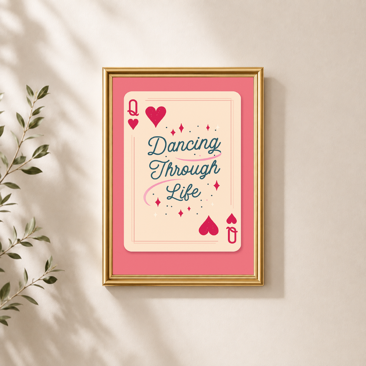 Dancing Through Life Aesthetic Table Top Frame