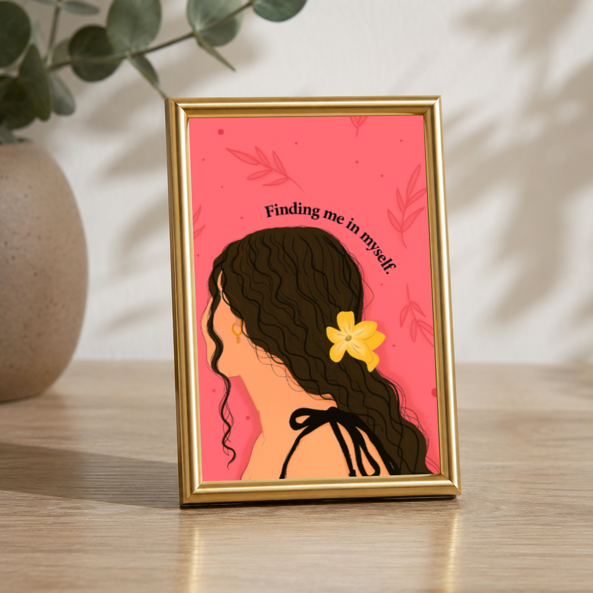 Finding Me in Myself Aesthetic Table Top Frame