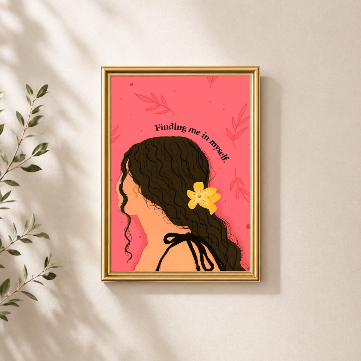 Finding Me in Myself Aesthetic Table Top Frame