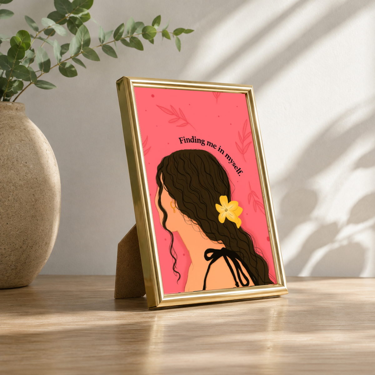 Finding Me in Myself Aesthetic Table Top Frame