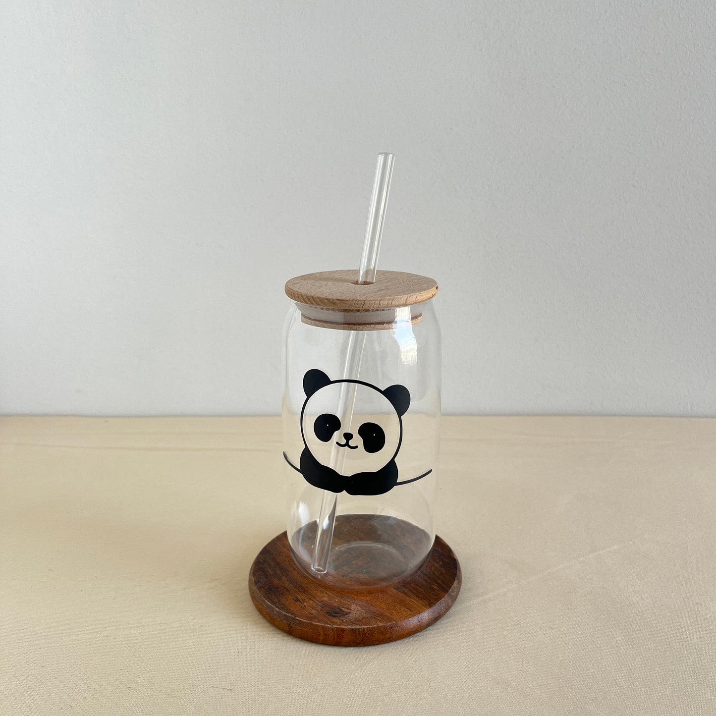 Cute Panda | Aesthetic Glass Can