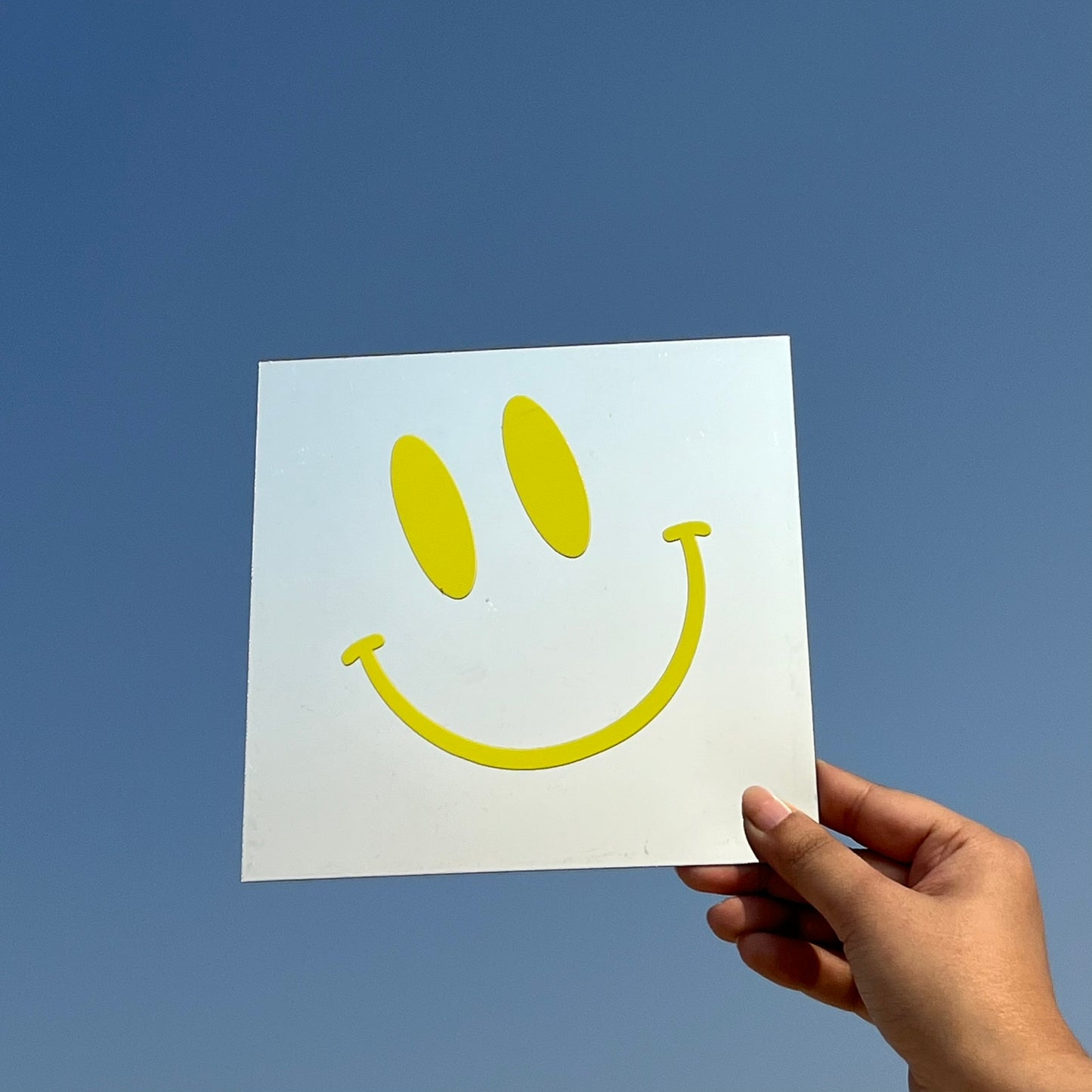 Smiley – Affirmation Mirror (Stick-On 7x7 Inches)