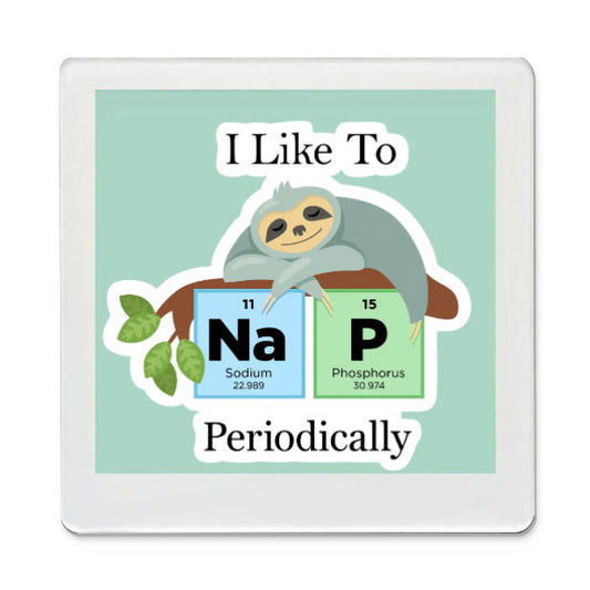 Nap Periodically Funky Magnet