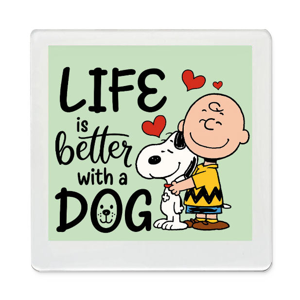 Life is better with Dogs Funky Magnet