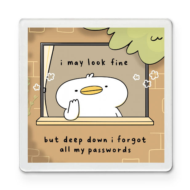Forgot All My Passwords Funky Magnet