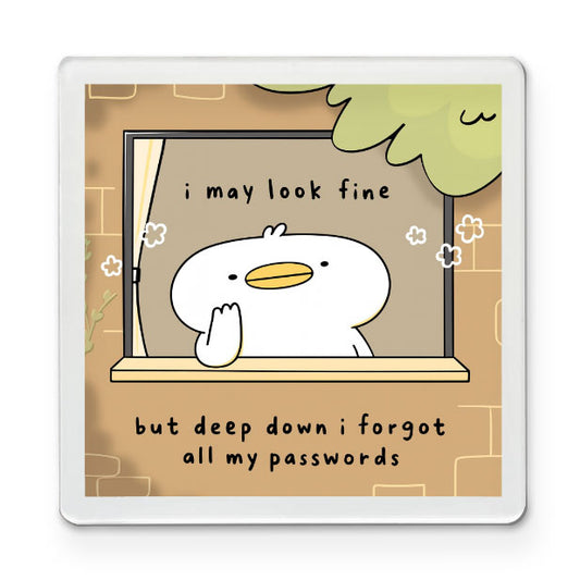 Forgot All My Passwords Funky Magnet