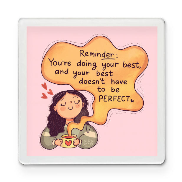 Progress Over Perfection - Affirmation Magnet
