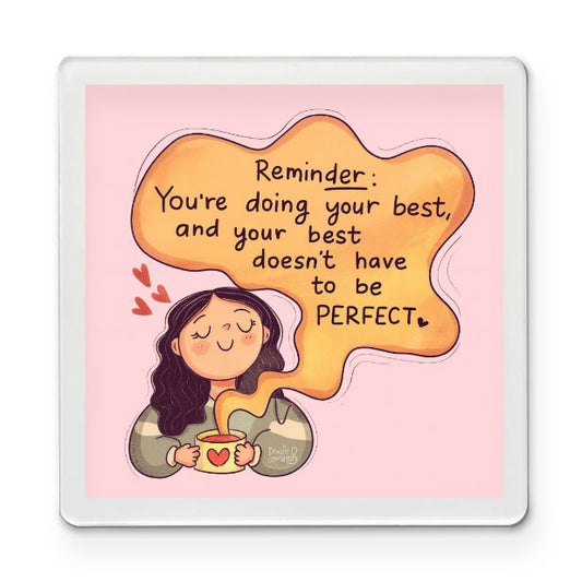 Progress Over Perfection - Affirmation Magnet