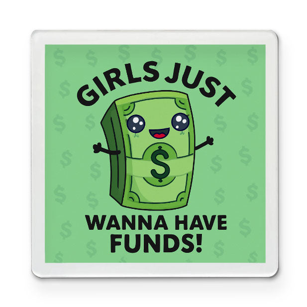 Funds Over Feelings - Funky Magnet