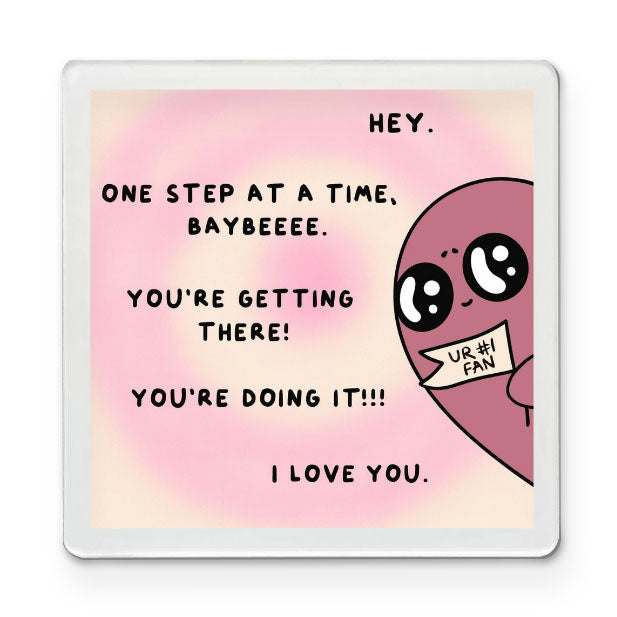 One Step at a Time - Affirmation Magnet