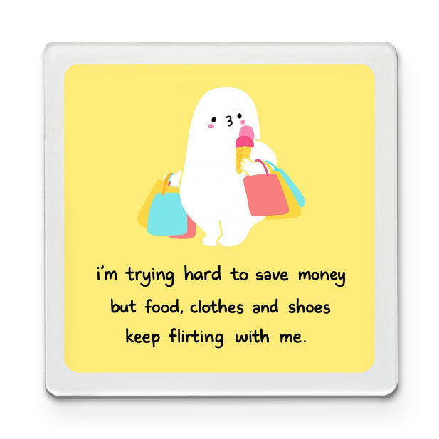 Money Flirting Funky Magnet