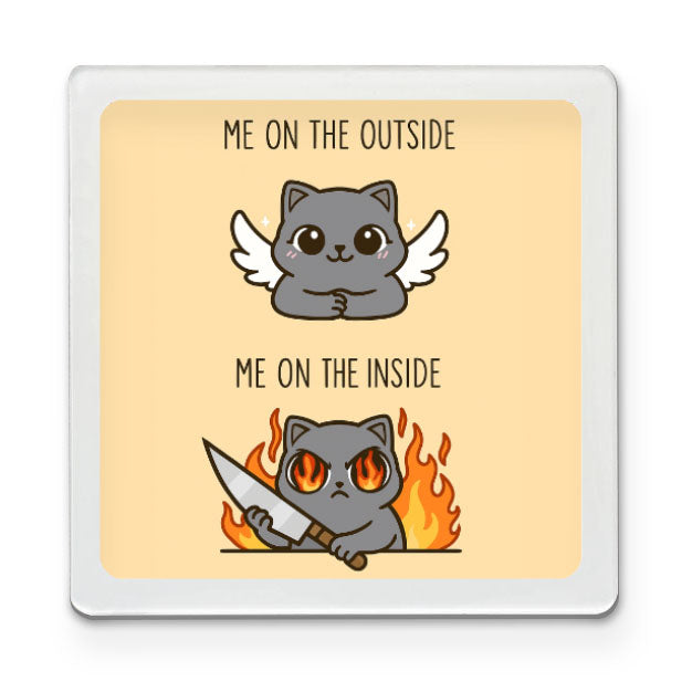 Inside vs Outside Funky Magnet