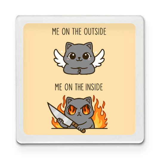 Inside vs Outside Funky Magnet