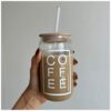 Aesthetic Glass Can – Coffee White 500ml